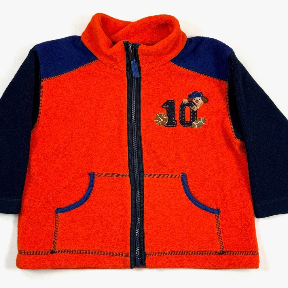 VINTAGE GOOD LAD Boys Fleece Jacket Full Zip Cozy Outerwear 2T